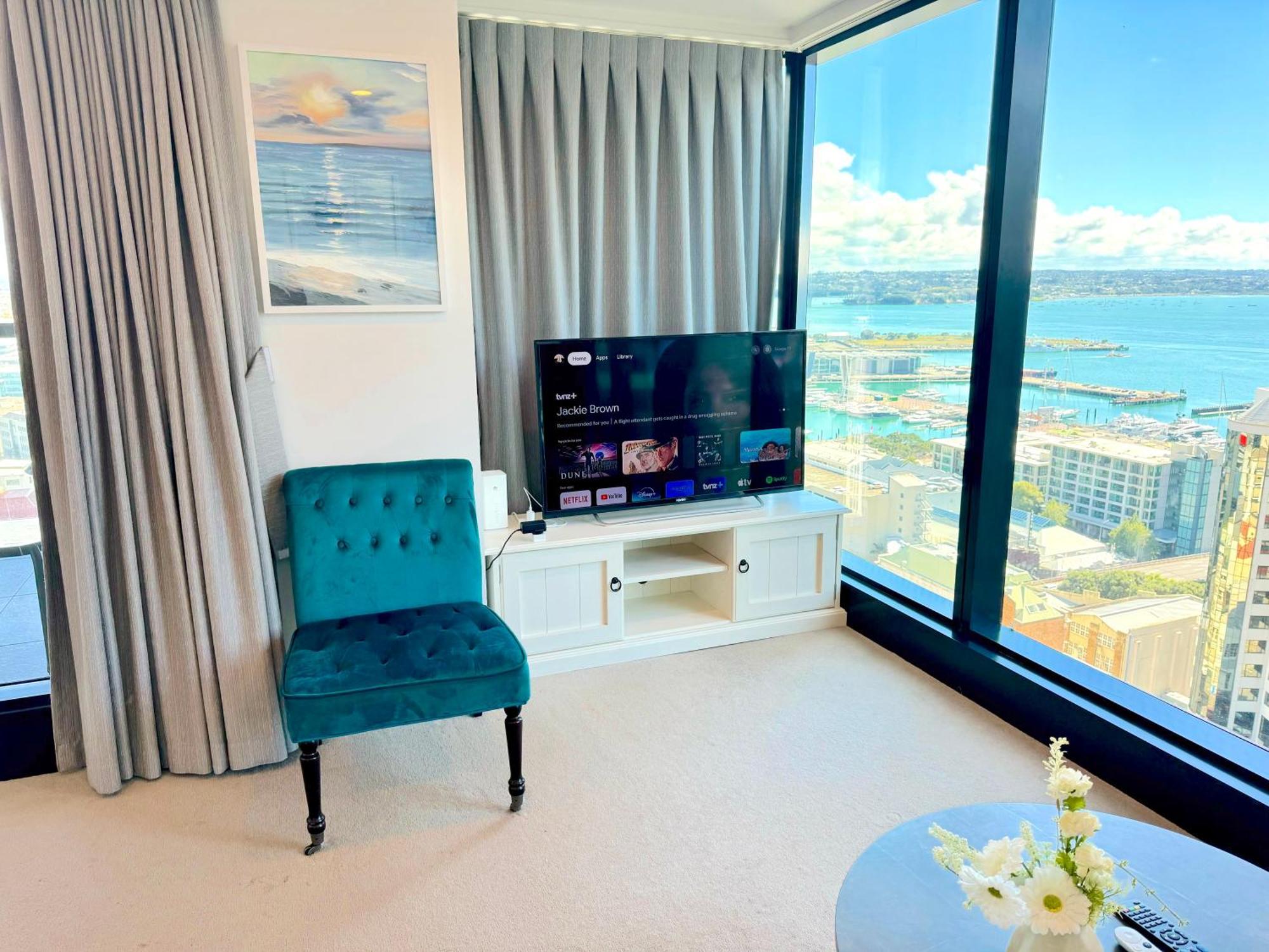 Magnificent Skytower, Sea, Habour View In Cbd Lägenhet Auckland Exteriör bild