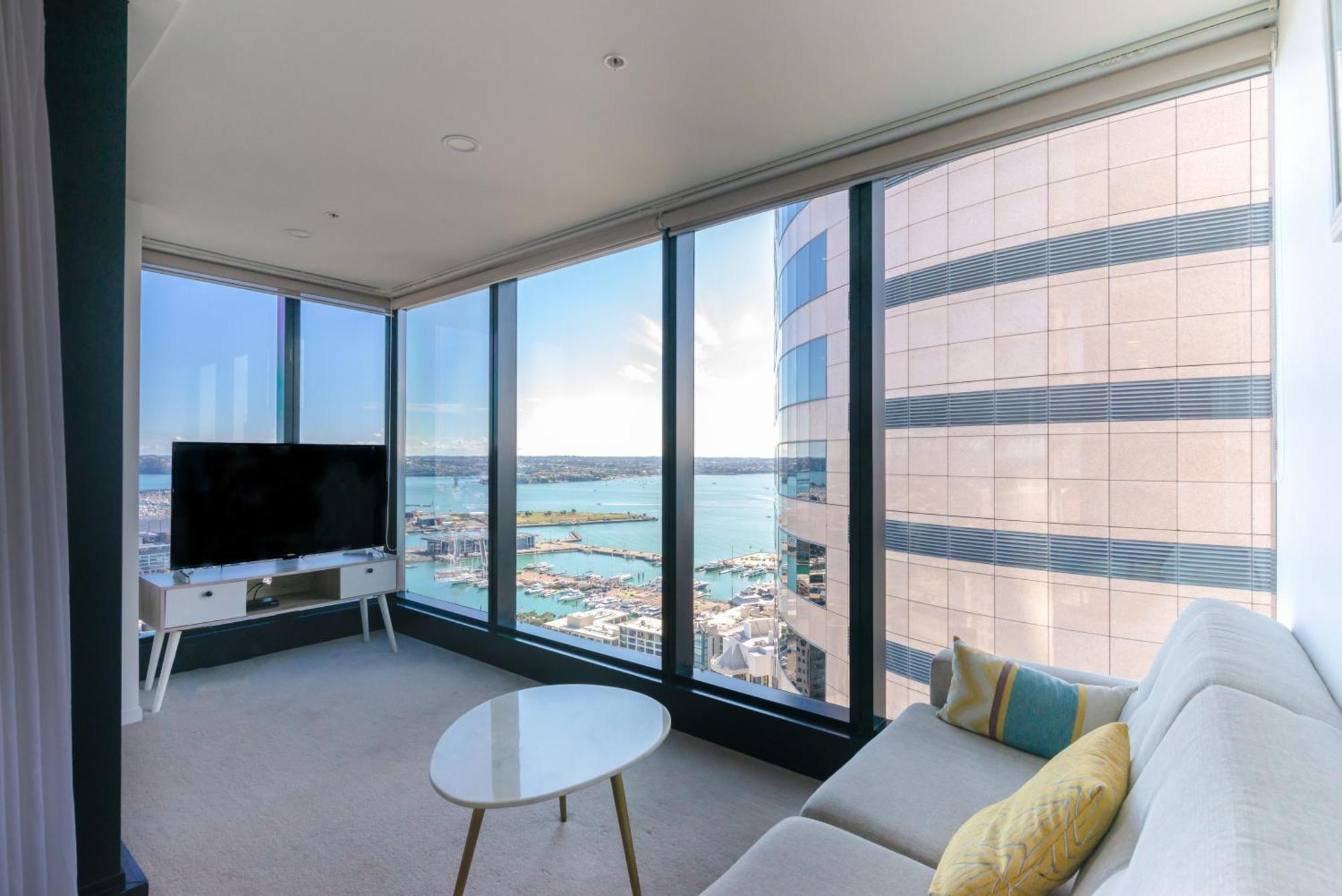 Magnificent Skytower, Sea, Habour View In Cbd Lägenhet Auckland Exteriör bild
